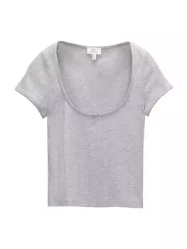 Рубашка Pull&Bear, пятнистый серый