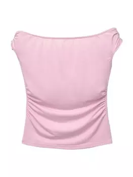 Рубашка Pull&Bear, розовый