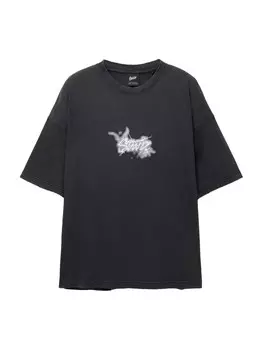 Рубашка Pull&Bear STWD UNDER LIGHTBULB, черный