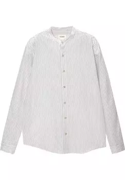 Рубашка PULL&BEAR, светло-голубой