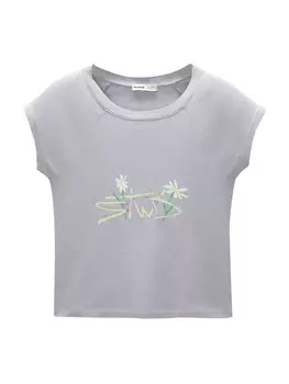 Рубашка Pull&Bear, светло-синий