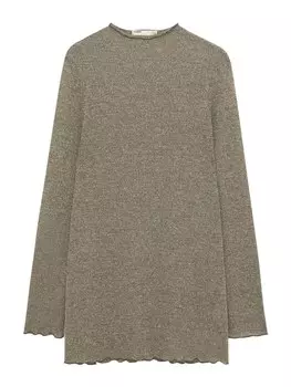 Рубашка Pull&Bear, темно-бежевый