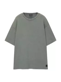 Рубашка Pull&Bear, темно-зеленый