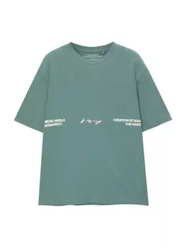 Рубашка Pull&Bear, зеленый