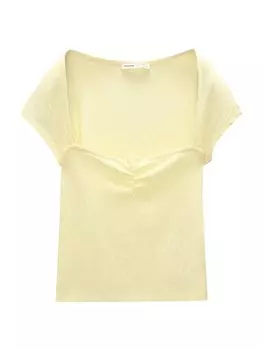 Рубашка Pull&Bear, желтый
