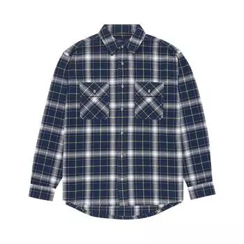 Рубашка PURPLE BRAND Plaid Flannel 'Black', черный