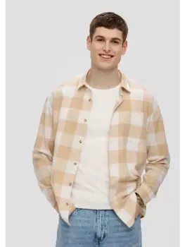 Рубашка QS, бежевый