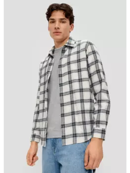 Рубашка QS, цвет creme/grau