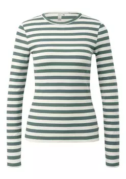 Рубашка QS, цвет Green/Wool white