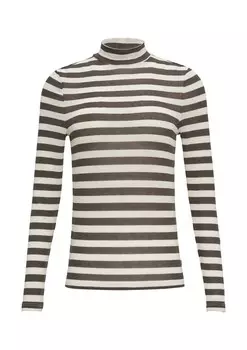 Рубашка QS, цвет Khaki/White