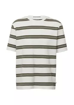 Рубашка QS, цвет Khaki/White