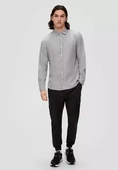 Рубашка QS, голубино-серая