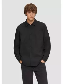 Рубашка QS Hemd langarm, черный