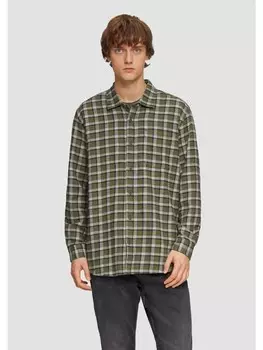 Рубашка QS Hemd langarm, оливковый