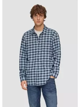 Рубашка QS Hemd langarm, синий