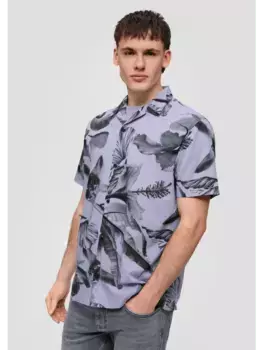 Рубашка QS kurzarm, фиолетовый