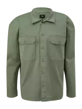 Рубашка QS langarm, оливковый