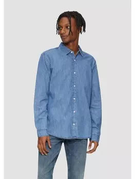 Рубашка QS langarm, синий