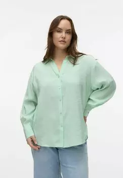 Рубашка QUEENY Vero Moda Curve, зеленый