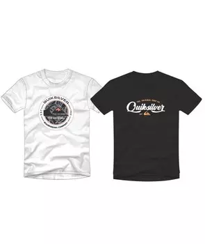 Рубашка QUIKSILVER, черный/белый