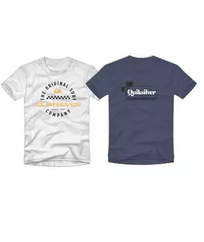 Рубашка QUIKSILVER, цвет Blue/White