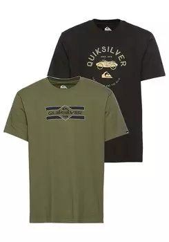 Рубашка QUIKSILVER, цвет Khaki/Black