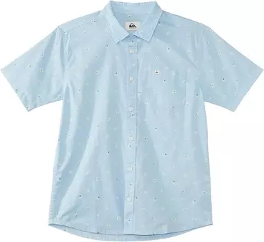 Рубашка Quiksilver Kids Minimo Short Sleeve, цвет Clear Sky Minimo