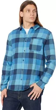 Рубашка Quiksilver Motherfly Flannel, цвет Delph Blue Motherfly