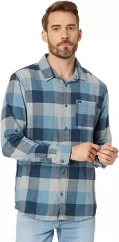 Рубашка Quiksilver Motherfly Long Sleeve Flannel, цвет Midnight Navy Motherfly