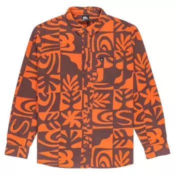 Рубашка Quiksilver Motherfly Printed, оранжевый