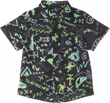 Рубашка Quiksilver Next Gen Short Sleeve, цвет Black Paradise Next Gen 233