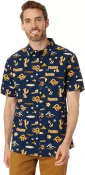 Рубашка Quiksilver Pacifico Short Sleeve Woven, цвет Navy Blazer