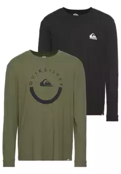 Рубашка Quiksilver с длинными рукавами "MOUNTAIN SUNRISE LS TEE PACK YM", черный