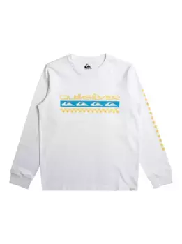 Рубашка Quiksilver с длинными рукавами "Omni Check Turn", белый