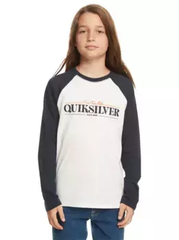Рубашка Quiksilver с длинными рукавами "Реглан", белый