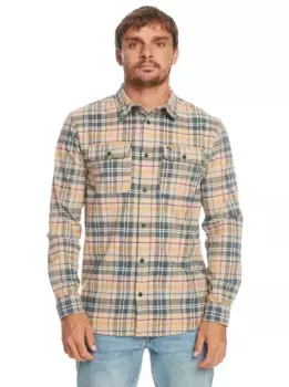 Рубашка Quiksilver с длинными рукавами "Spey Bay", цвет Plaza Taupe Spey Bay