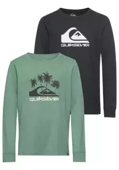 Рубашка Quiksilver с длинными рукавами "STATEMENTBAIKAD Boys", цвет Grn + Nachtblau