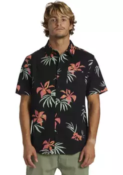 Рубашка Quiksilver с короткими рукавами, черный