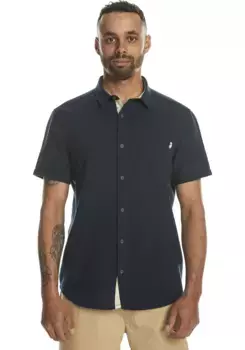 Рубашка Quiksilver с короткими рукавами, синий