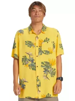 Рубашка Quiksilver с короткими рукавами "The Floral", цвет Yolk Floral Ss