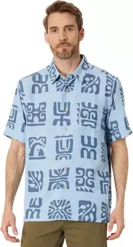 Рубашка Quiksilver Waterman Channel Paddle Short Sleeve Shirt, цвет Dusk Blue Channel Paddle
