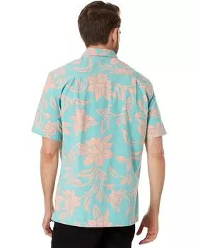 Рубашка Quiksilver Waterman Every Weekend Short Sleeve Shirt, цвет Blue Turquoise Every Weekend