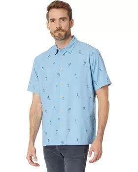 Рубашка Quiksilver Waterman Sail Palm Button-Up, цвет Dusk Blue Sail Palms