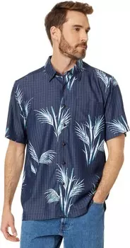 Рубашка Quiksilver Waterman Skipped Out Short Sleeve Woven, цвет Estate Blue Skippe Out