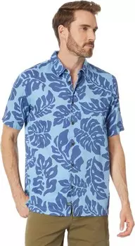Рубашка Quiksilver Waterman Waterfall Rain Button-Up Shirt, цвет Dusk Blue Waterfall Rain