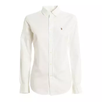 Рубашка Ralph Lauren Logo Embroidered, белый