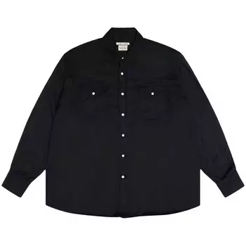 Рубашка Ranch Stussy x Our Legacy Work Shop, цвет Черный твил с высокой круткой