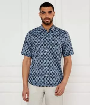 Рубашка раш_2_м Regular fit Boss Orange, синий