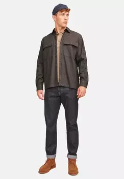 Рубашка RAYMOND LANGARM Jack & Jones, коричневый