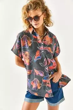 Рубашка - Разноцветный - Классический крой Olalook, разноцветный